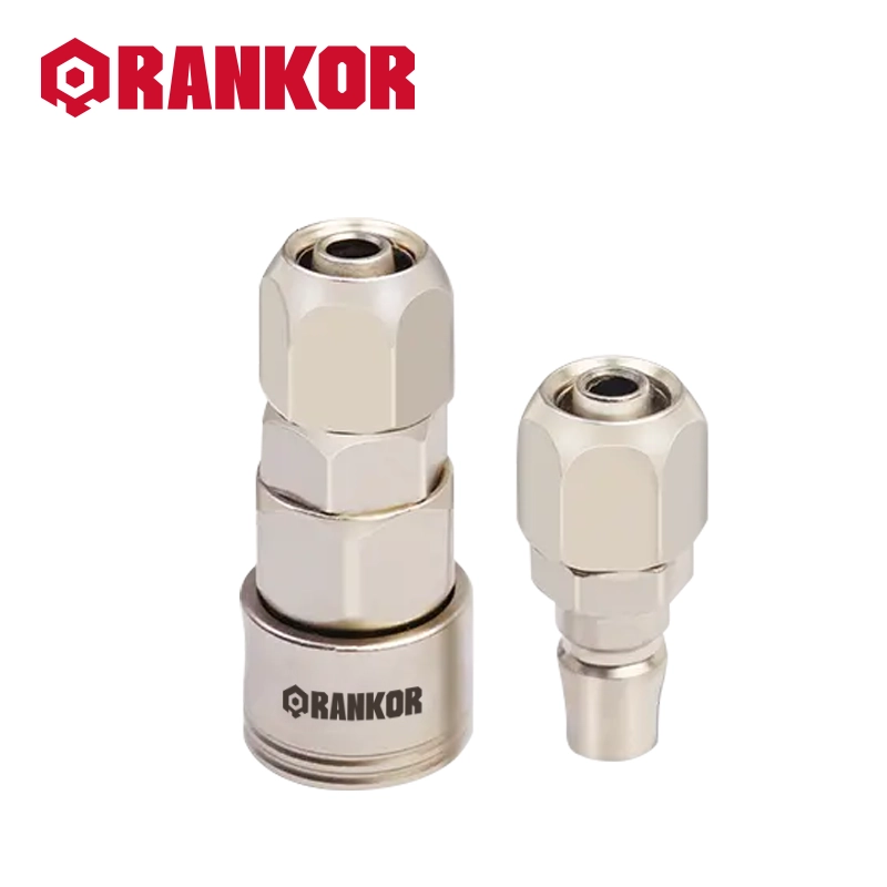 Pearl Nickel-Plated Push-to-Connect Tube Fitting