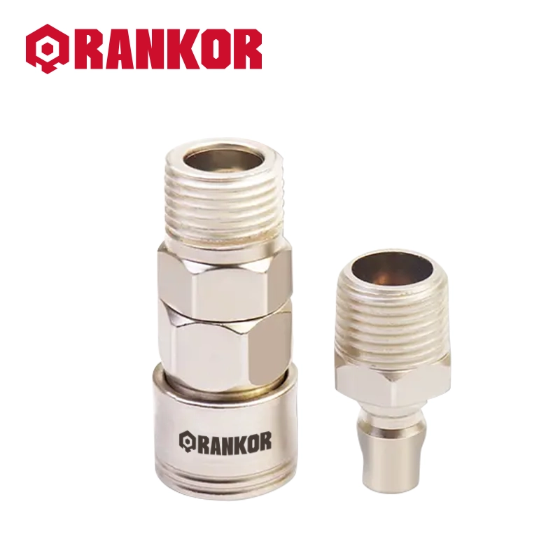 Pearl Nickel-Plated Push-to-Connect Tube Fitting