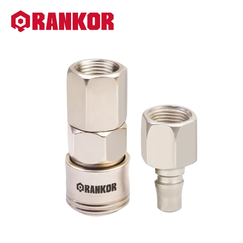 Pearl Nickel-Plated Push-to-Connect Tube Fitting