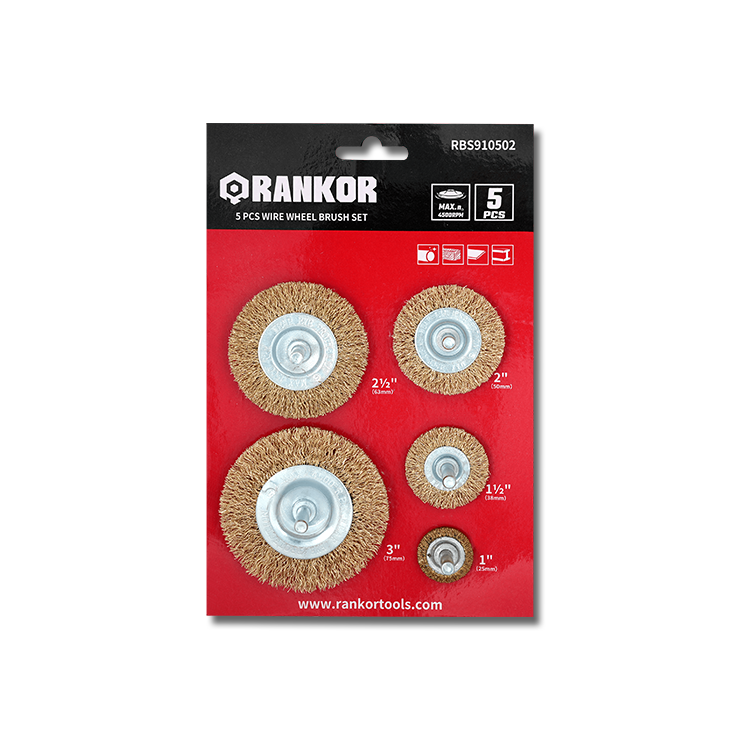 5 Pcs Wire Wheel Brush Set